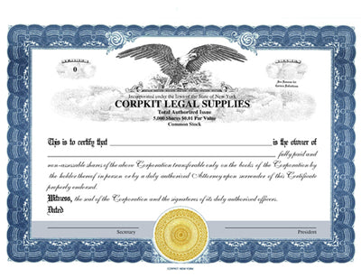 Gold Electronic Digital Single Class Corporate Kit with Corpkit Eagle Certificates