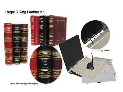 3 Ring Regal Leather Corporate Kit Single Class