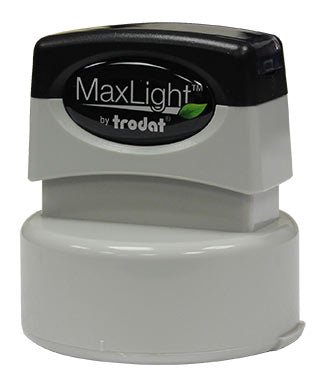 MaxLight Rubber Round Notary Stamp