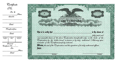 1 Class Side Stub Multi-Class Certificates