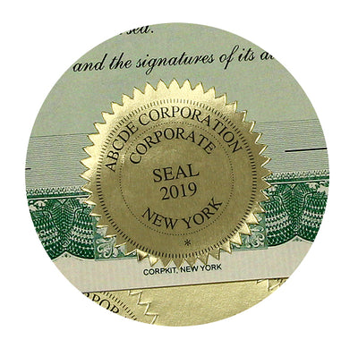 Smith Katzen (909) Custom Die Cut Corporate Seals 2 sizes