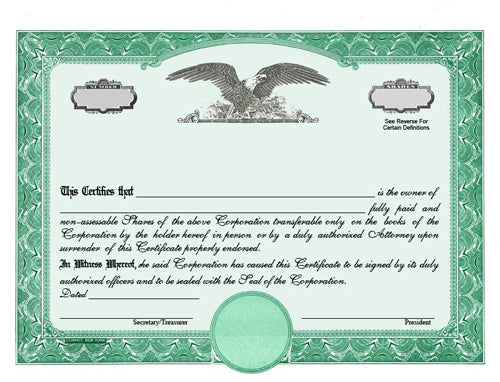 CorpKit Eagle C Standard Wording Certificates