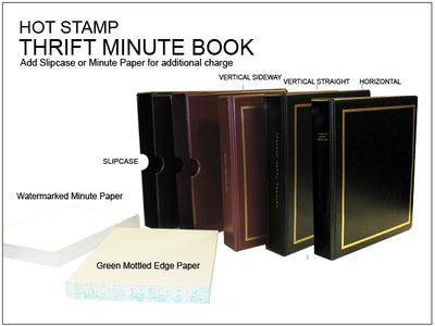 Hot Stamp ThriftKit Custom Minute Book Binder