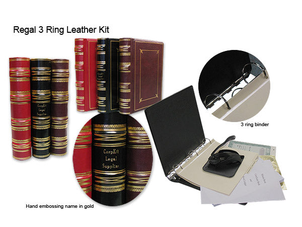 3 Ring Regal Leather Kit Partnership Kit