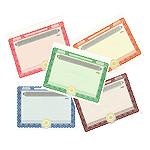              Stock Certificates Blank Standard with Standard Wording on the Back