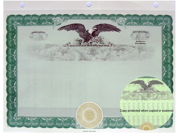 Standard Eagle Certificate
