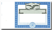Goes 366 border only blank stock certificate