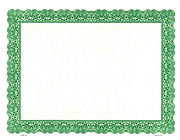 Goes 748 border only blank stock certificate