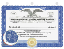 Stock Certificate Eagle