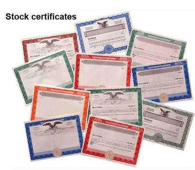 Accumera (595) Single Class Stock Certificates
