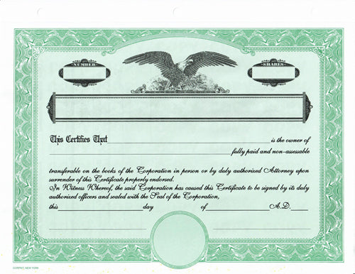 Look-Alike Dwight Jackson Standard Wording Certificates