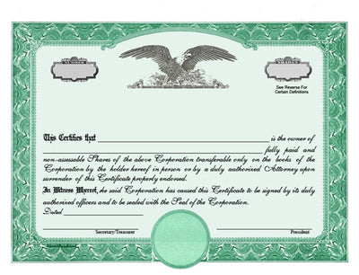 CorpKit Eagle C Standard Wording Certificates