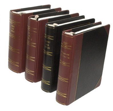 3 Ring 2" Precise Line 1/4 bind Leather  Custom Minute Book