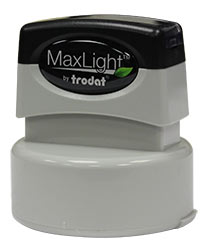 MaxLight Rubber Round Notary Stamp