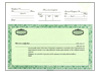 CorpKit Top Stub Certificates With Standard Wording