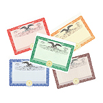 Stock Certificates Blank Eagle