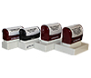 premium quality round pre-ink rubber stamps