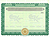 blank stock certificate -- LLC units member certificate with/without wording on the back