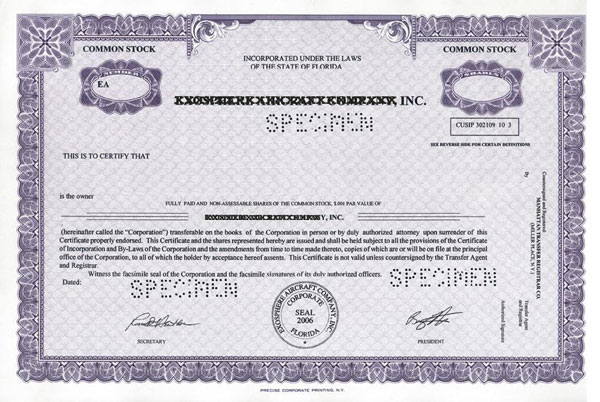 Special Order Certificates Special Order Certificate Package